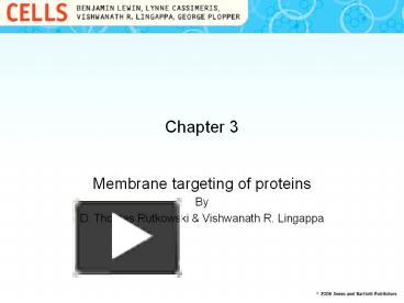 PPT – Membrane targeting of proteins PowerPoint presentation | free to ... 