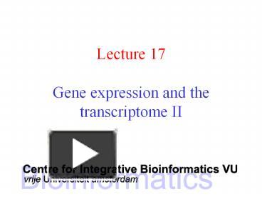 Sage gene expression ppt presentation