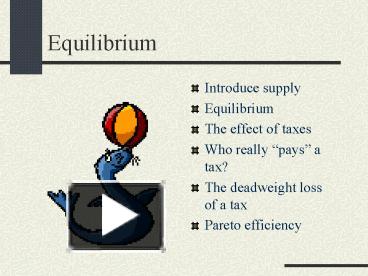 PPT – Equilibrium PowerPoint presentation | free to download - id ...