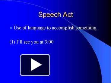 type of speech act ppt