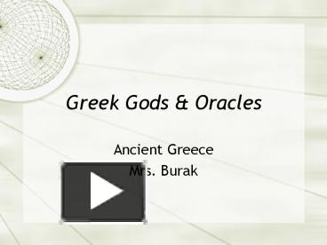 PPT – Greek Gods PowerPoint presentation | free to view - id: 13c6a-M2YzN