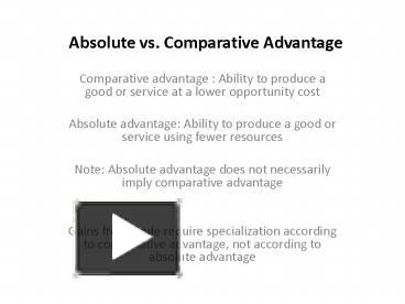 comparative advantage zdc1z