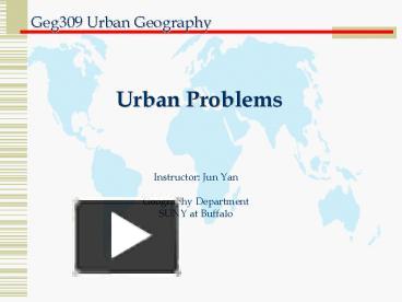 Urban Problems presentation | free to view