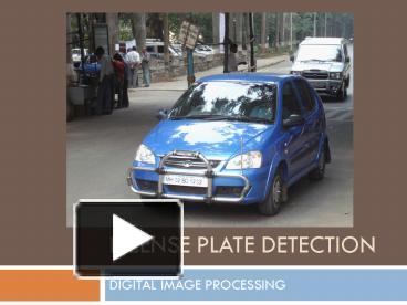 Automatic number plate recognition ppt
