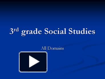 3rd grade Social Studies presentation | free to view