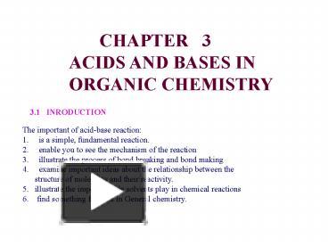 PPT – ACIDS AND BASES IN PowerPoint presentation | free to view - id ...