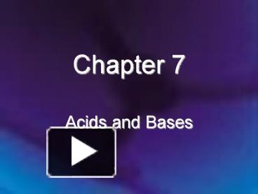 Acids and Bases presentation | free to download