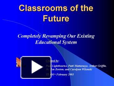 PPT – Classrooms of the Future PowerPoint presentation | free to view