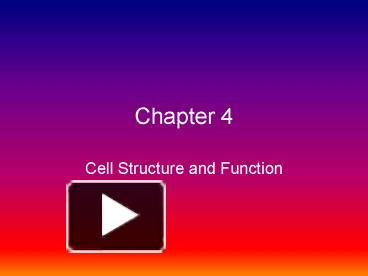 Cell Structure and Function presentation | free to view