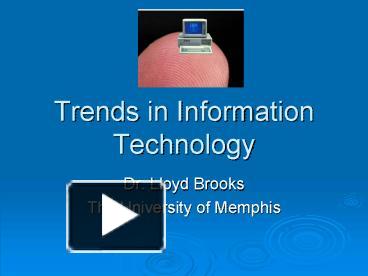 current trends and issues in information technology