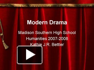 Pay for drama presentation image