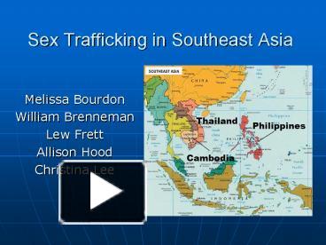Sex Trafficking In Southeast Asia Presentation Free To View
