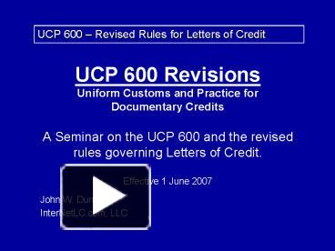 assignment of proceeds under ucp 600