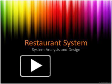 restaurants-project-ppt