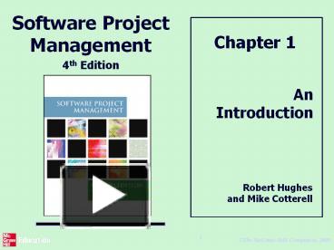 software project management 4th edition by bob hughes and mike cotterell