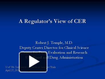 PPT – A Regulator’s View of CER PowerPoint presentation | free to view ...