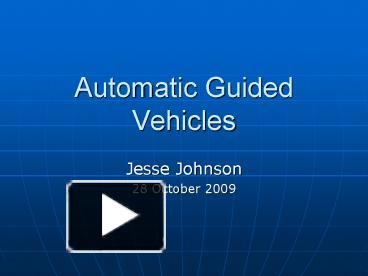 automated guided vehicle ppt