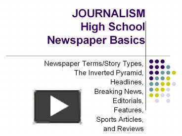 How to write an editorial for a newspaper powerpoint
