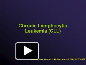 Chronic Lymphocytic Leukemia (cll Powerpoint Remote For Mac