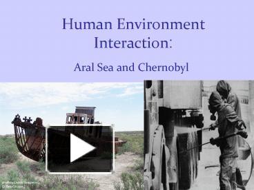 Human Environment Interaction: presentation | free to view