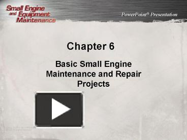 Basic Small Engine Maintenance and Repair Projects presentation | free ...
