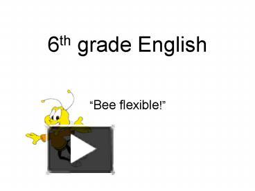 powerpoint presentation grade 6 english