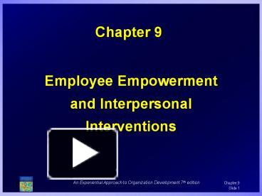 concept of interpersonal empowerment