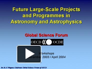 OECD Global Science Forum's Astronomy Workshop to take place in Munich