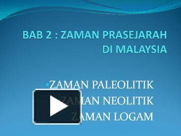 Zaman paleolitik