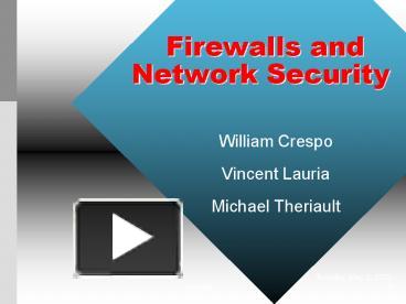 security technology firewalls and vpns ppt slides