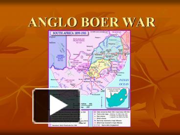 where did the boer war take place