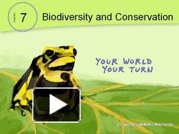 Biodiversity and Conservation presentation | free to download