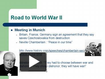 Road to World War II presentation | free to download
