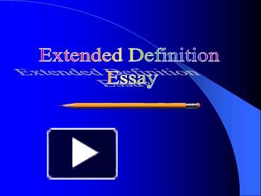 extended definition definition