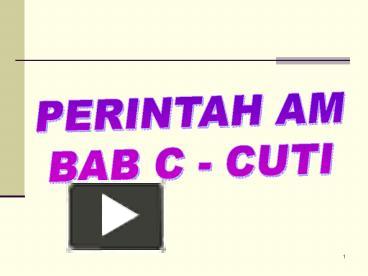 Perintah am bab c