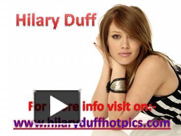 Actress Hilary Duff presentation | free to download