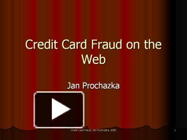 Cyber fraud detection ppt