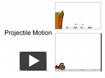 Projectile motion ppt free