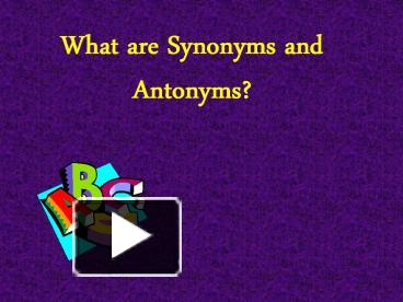 Give a presentation synonym picture