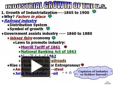 PPT – Notes: Industrialists PowerPoint presentation | free to view - id ...