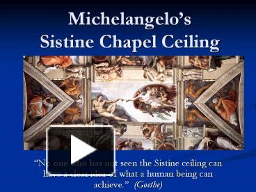 Ppt Michelangelo Powerpoint Presentation Free To Download Id
