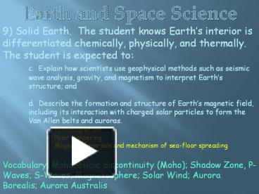 Earth and Space Science presentation | free to download