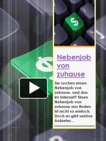 Ppt Nebenjob Von Zuhause 2 Powerpoint Presentation Free To