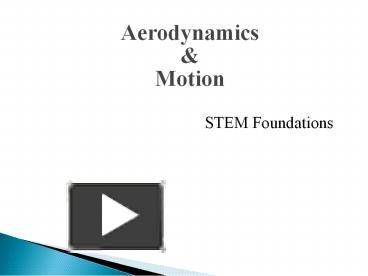 Aerodynamics presentation | free to view