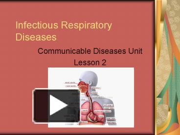 infectious diseases of the respiratory system ppt
