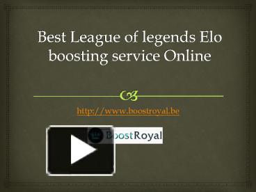 How boosting works in League of Legends - Eloking