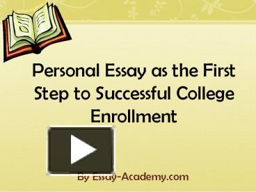 Personal essay powerpoint image