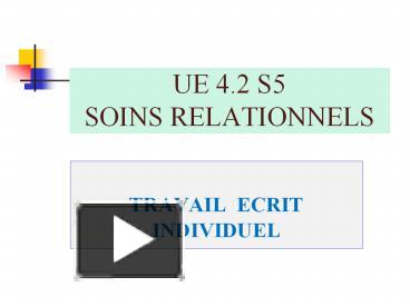 situation relationnelle ue 4.2 exemple
