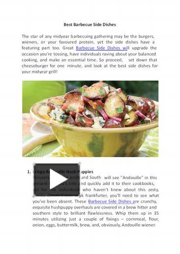 PPT – Best Barbecue Side Dishes PowerPoint presentation | free to ...