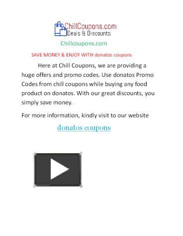 PPT – donatos Promo Codes PowerPoint presentation | free to download ...